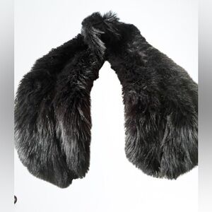 Classic Black Furry Shawl